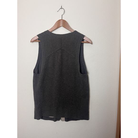 Banana Republic V-Neck Sweater Vest Women’s Sz Large Brown Wool Cashmere Blend - Picture 4 of 8